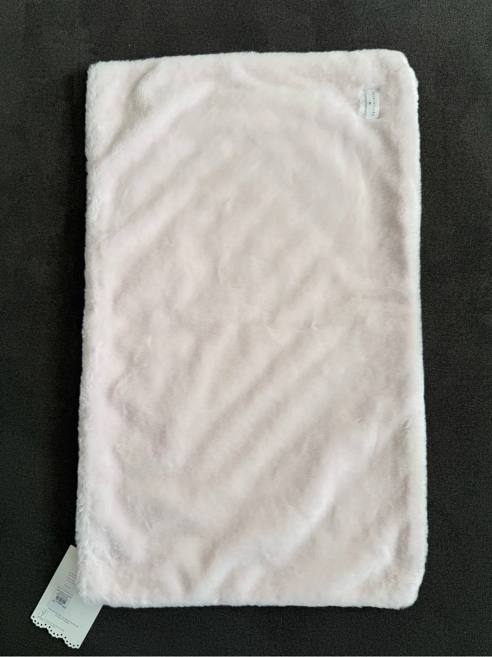 Pottery Barn LoveShackFancy Faux Fur Pearl Lumbar Pillow Cover
